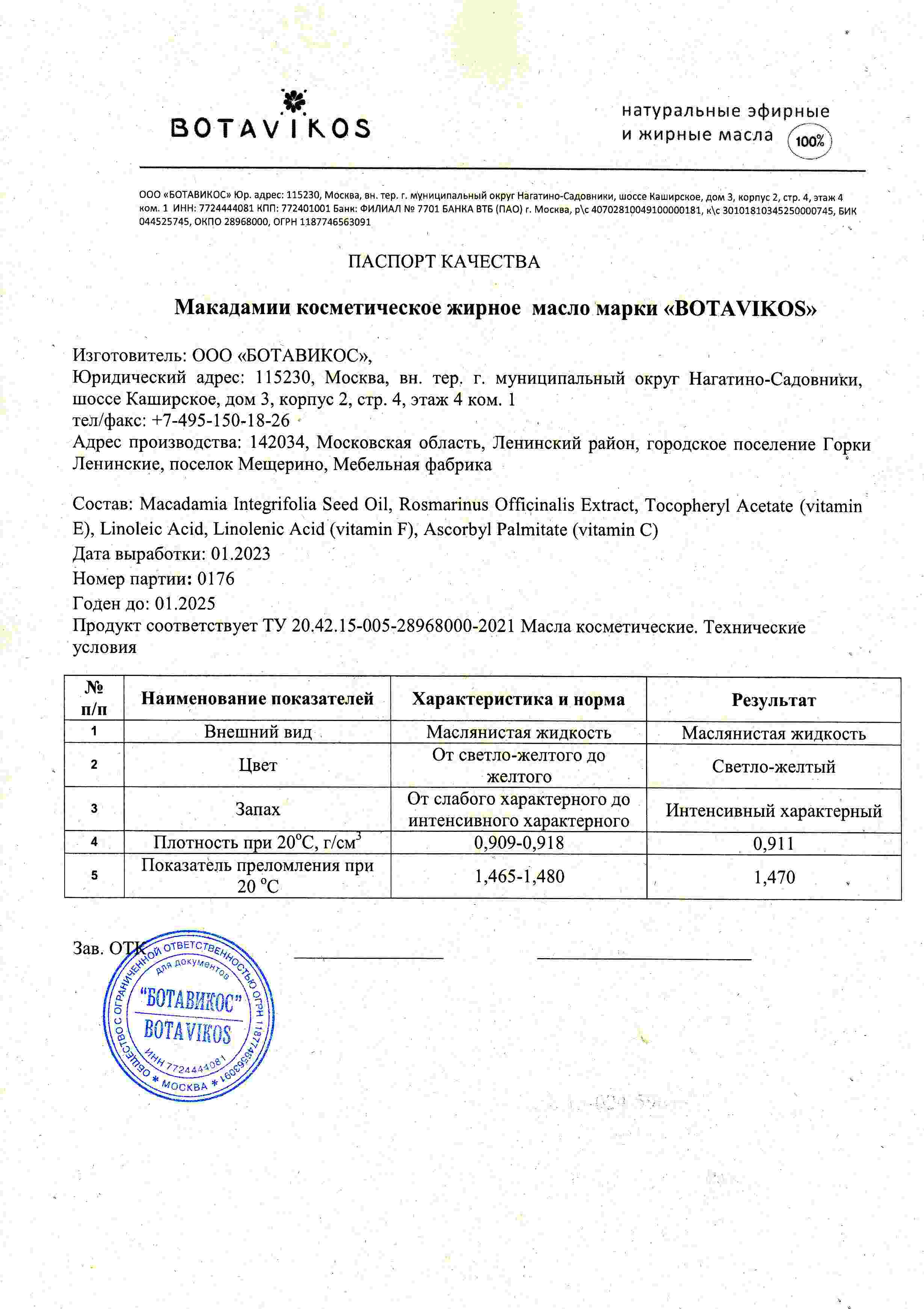 Паспорт №012023